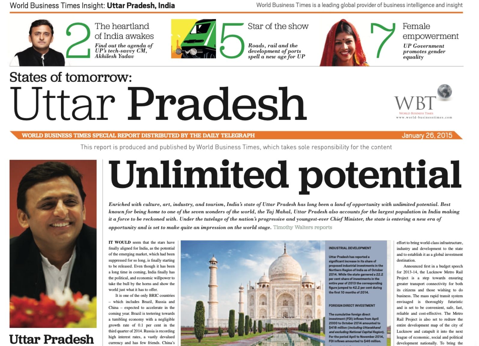 Cover of the Uttar Pradesh Report 2015
